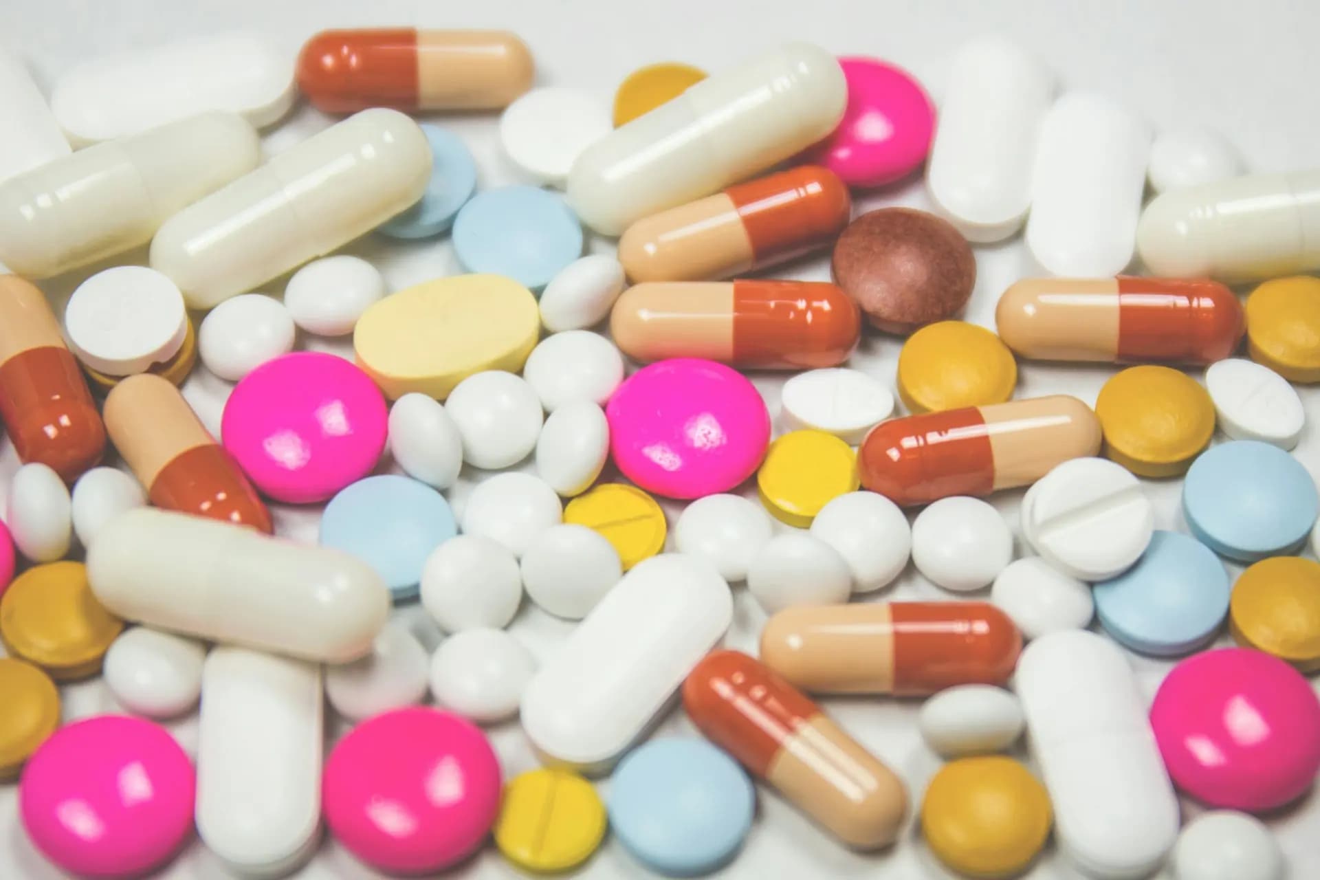 Assorted capsules and tablets